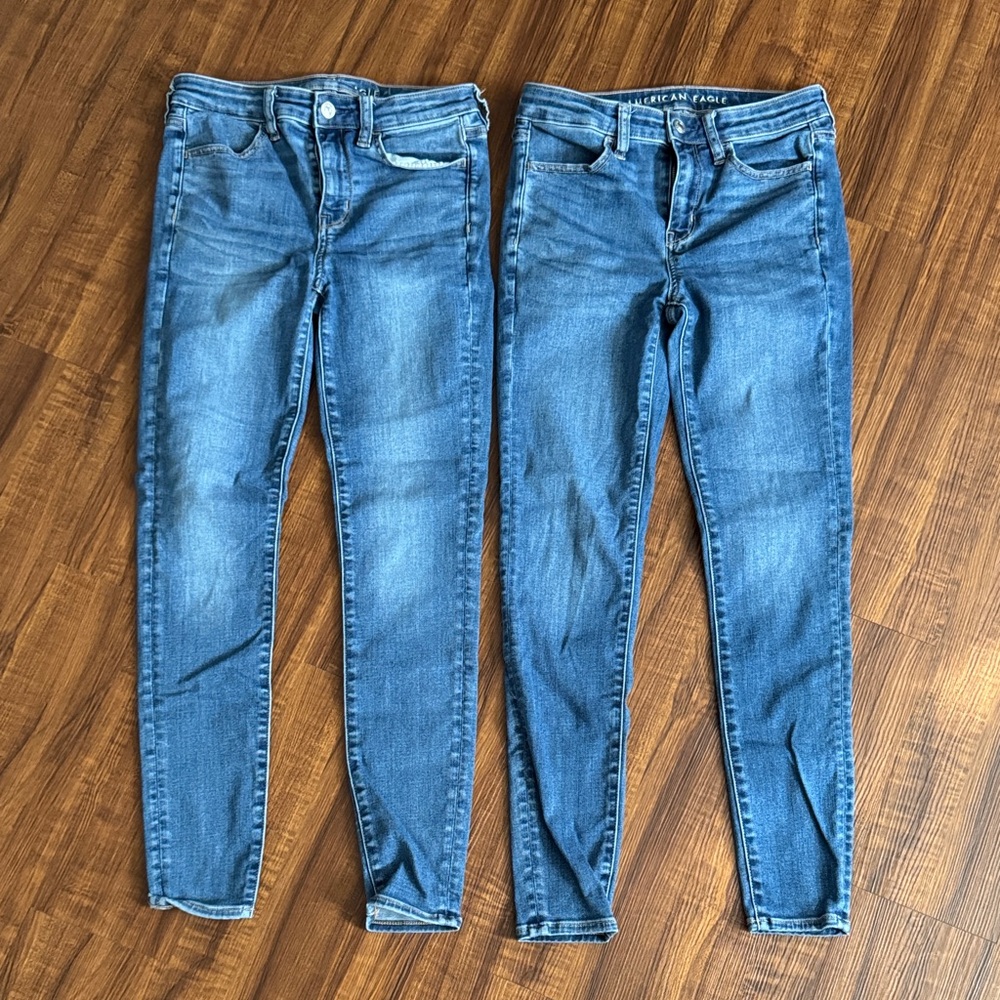 American Eagle Outfitters Women's Classic Blue Skinny Jeans